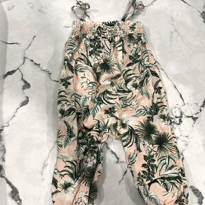 Old navy tropical print jumpsuit